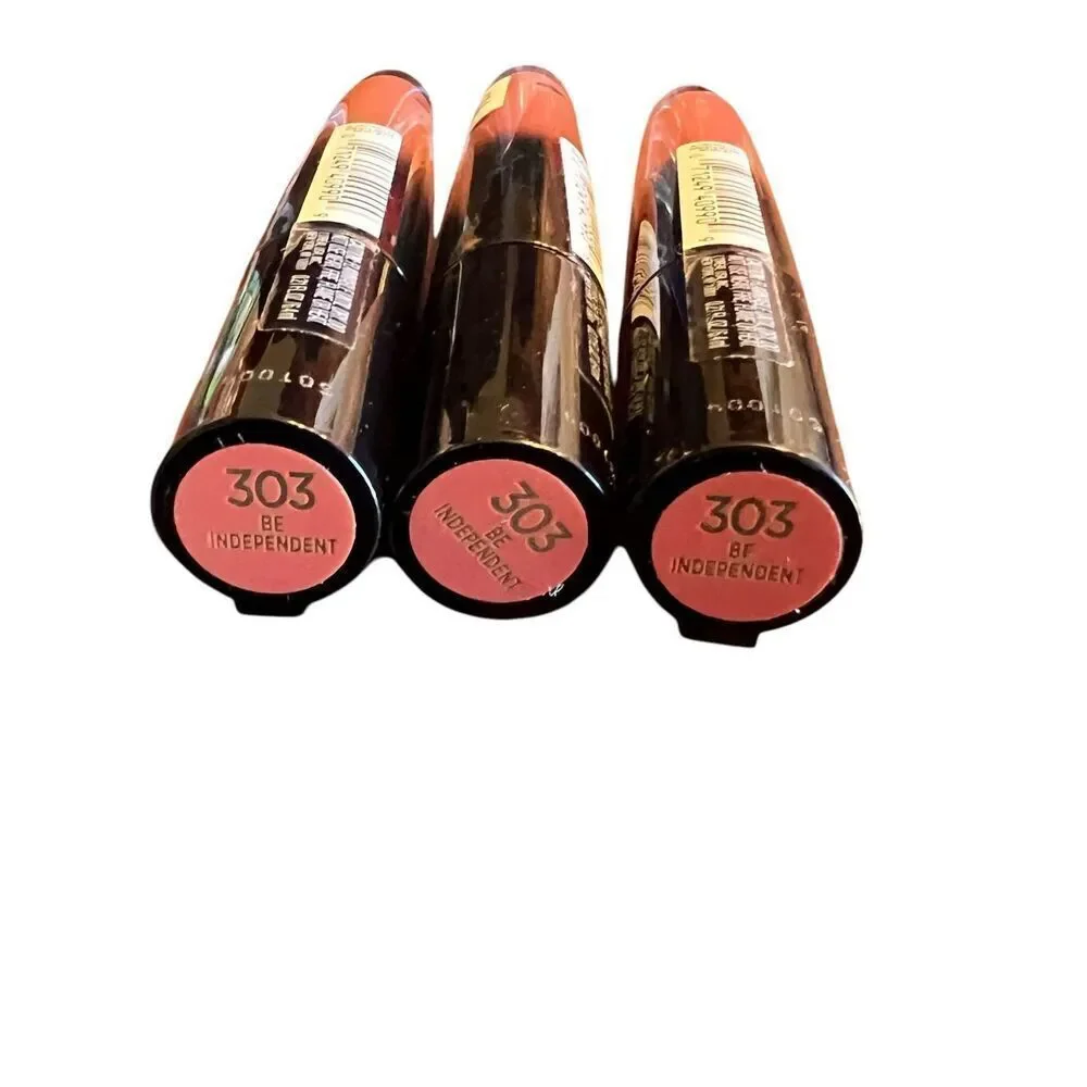3 L'Oreal Paris Makeup Signature Shiny Lip color #303 Be Independent